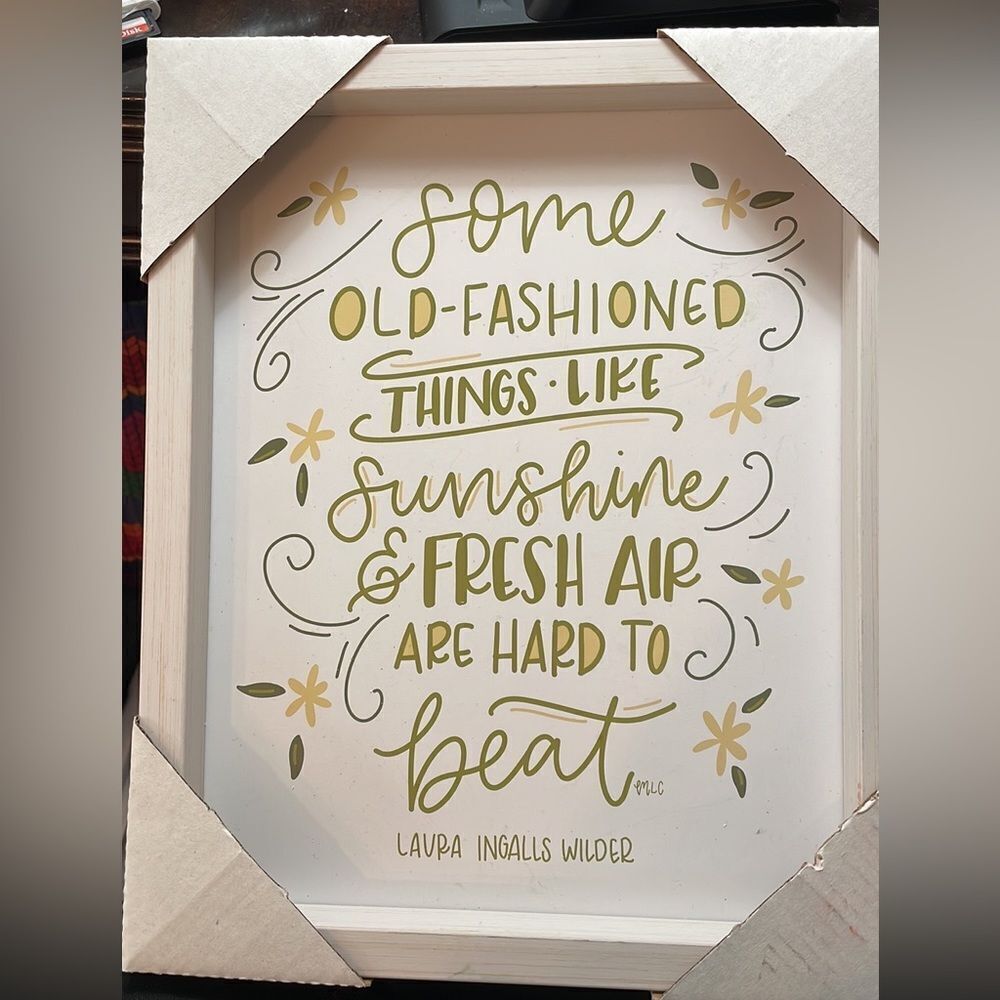 FRAMED ART WITH THOUGHTFUL SAYING - Picture 4 of 5
